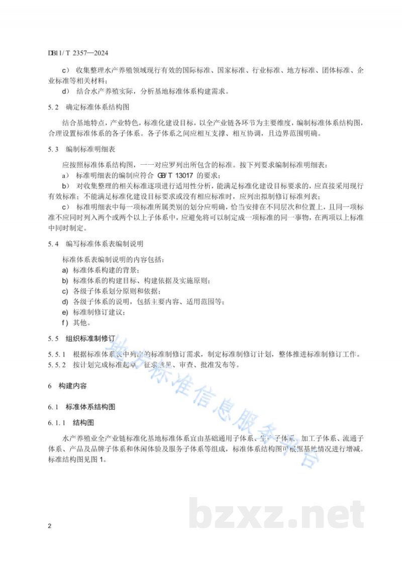DB11/T 2357-2024现代农业全产业链标准化基地标准体系构建规范 水产养殖业 DB11/T 2357-2024现代农业全产业链标准化基地标准体系构建规范 水产养殖业