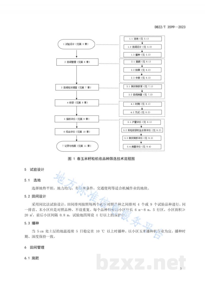 DB22/T 3599-2023春玉米籽粒机收品种筛选技术规程 DB22/T 3599-2023春玉米籽粒机收品种筛选技术规程