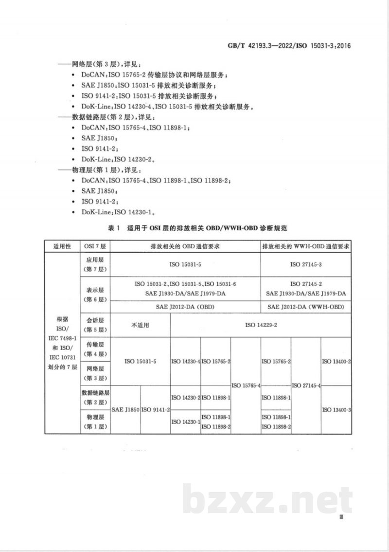 GB/T 42193.3-2022道路车辆 车辆和外部设备之间排放相关诊断的通信 第3部分：诊断连接器和相关电路的要求及使用 