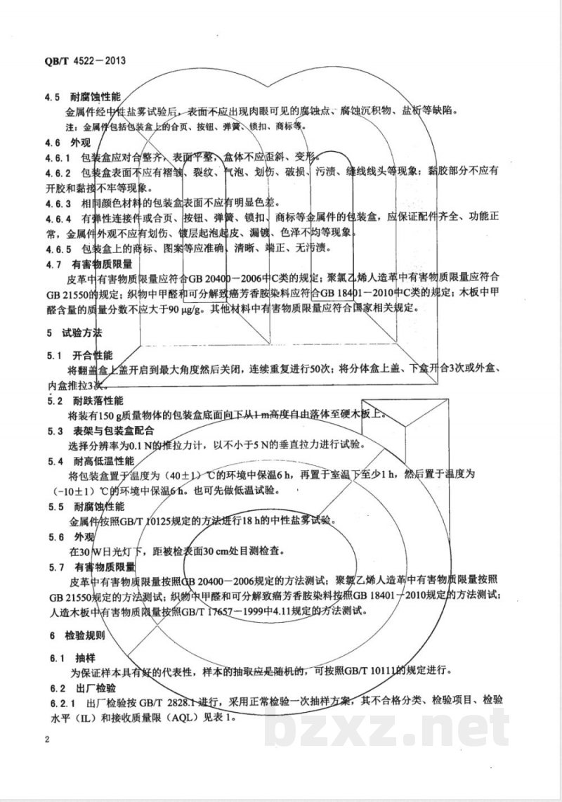 QB/T 4522-2013手表包装盒 QB/T 4522-2013手表包装盒