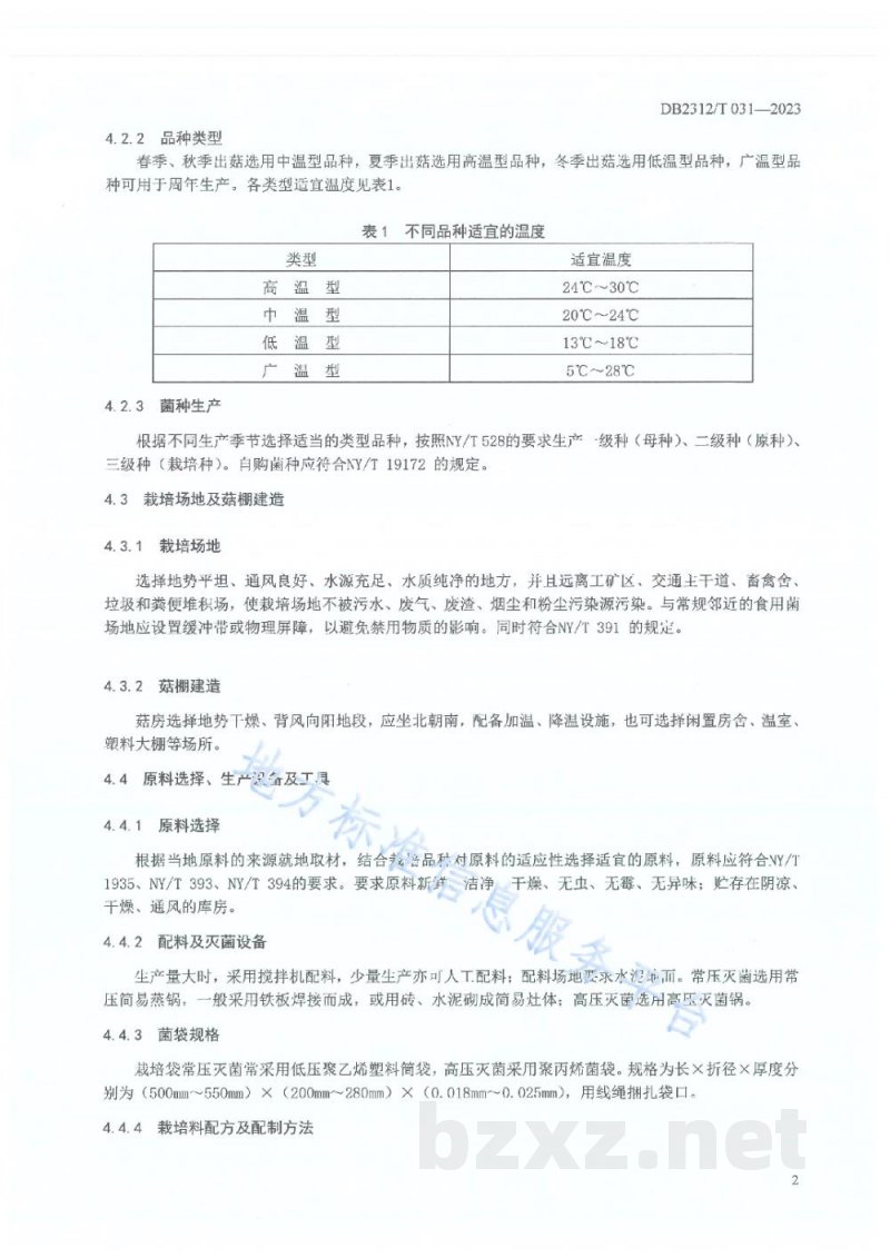 DB2312/T 031-2023绿色食品 平菇生产技术操作规程 DB2312/T 031-2023绿色食品 平菇生产技术操作规程