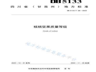 DB5133/T 68-2022核桃坚果质量等级