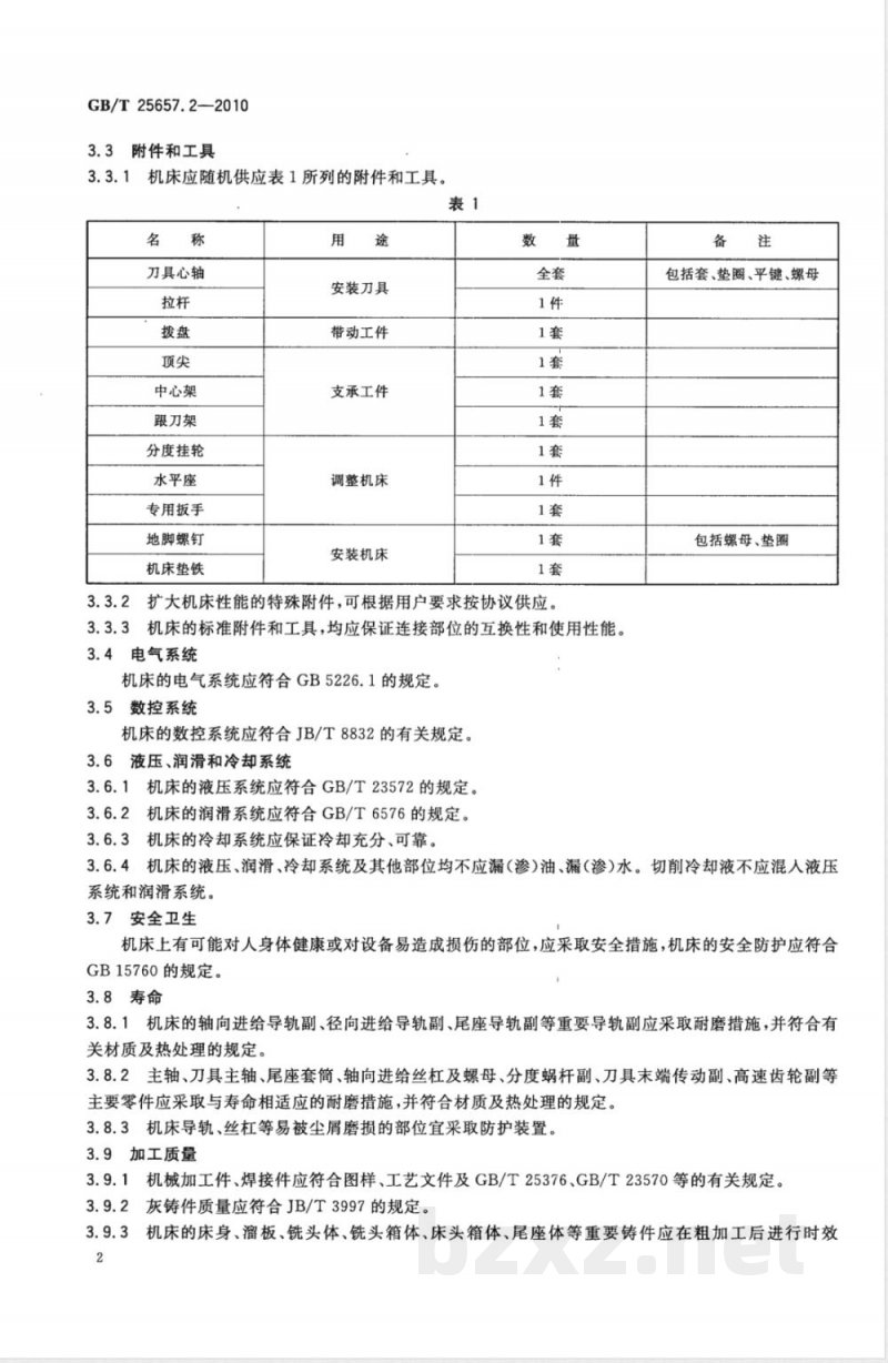 GB/T 25657.2-2010数控花键轴铣床 第2部分:技术条件 GB/T 25657.2-2010数控花键轴铣床 第2部分:技术条件