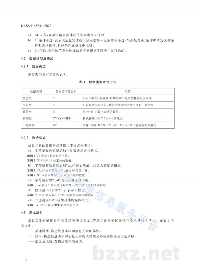 DB32/T 4374-2022水环境质量信息分类与描述技术规范 DB32/T 4374-2022水环境质量信息分类与描述技术规范