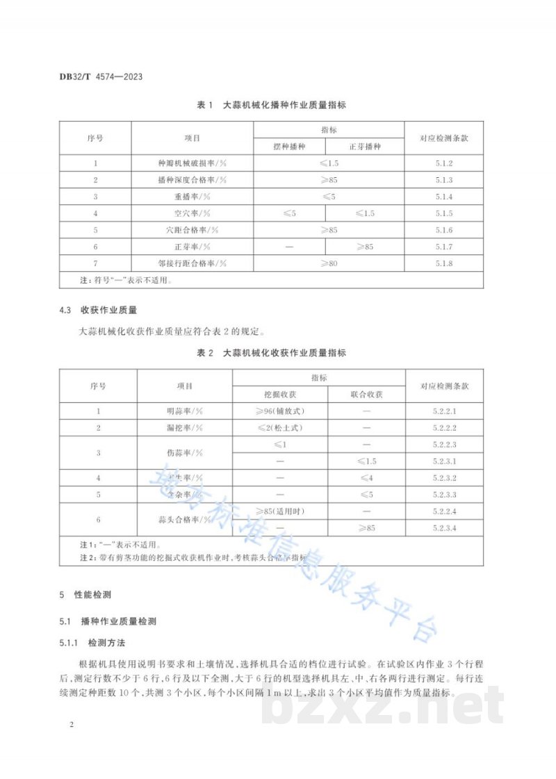 DB32/T 4574-2023大蒜机械化播种收获作业质量评价技术规范 DB32/T 4574-2023大蒜机械化播种收获作业质量评价技术规范