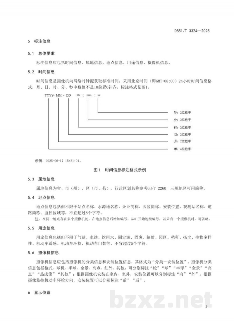 DB51/T 3324-2025生态环境监控视频信息标注规范 DB51/T 3324-2025生态环境监控视频信息标注规范