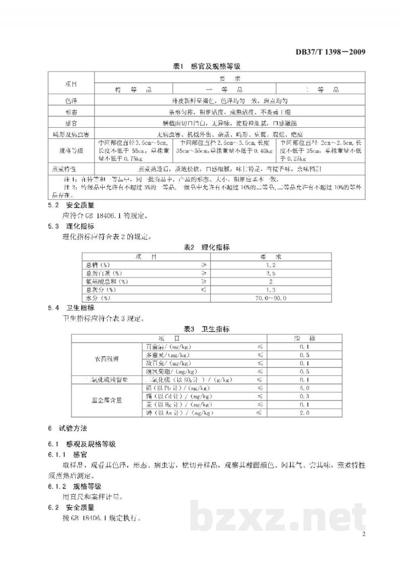 DB37/T 1398-2009地理标志产品 新城细毛山药 DB37/T 1398-2009地理标志产品 新城细毛山药