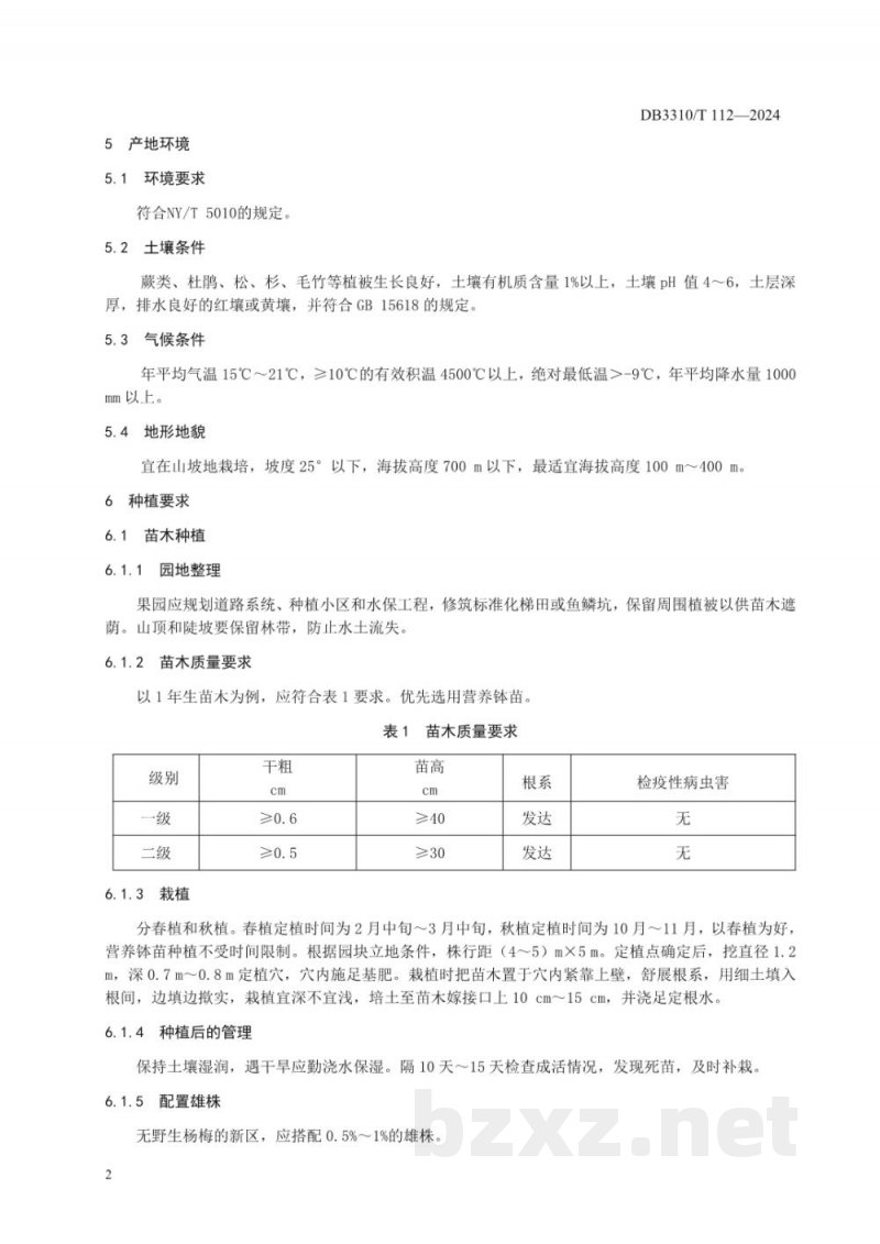 DB3310/T 112-2024地理标志证明商标 黄岩东魁杨梅 DB3310/T 112-2024地理标志证明商标 黄岩东魁杨梅