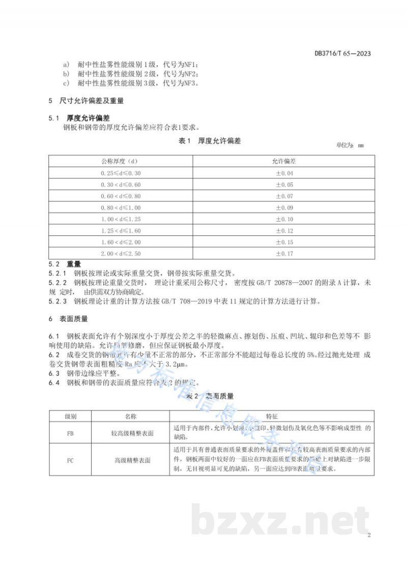 DB3716/T 65-2023商用厨具用不锈钢冷轧钢板和钢带 通用要求 DB3716/T 65-2023商用厨具用不锈钢冷轧钢板和钢带 通用要求
