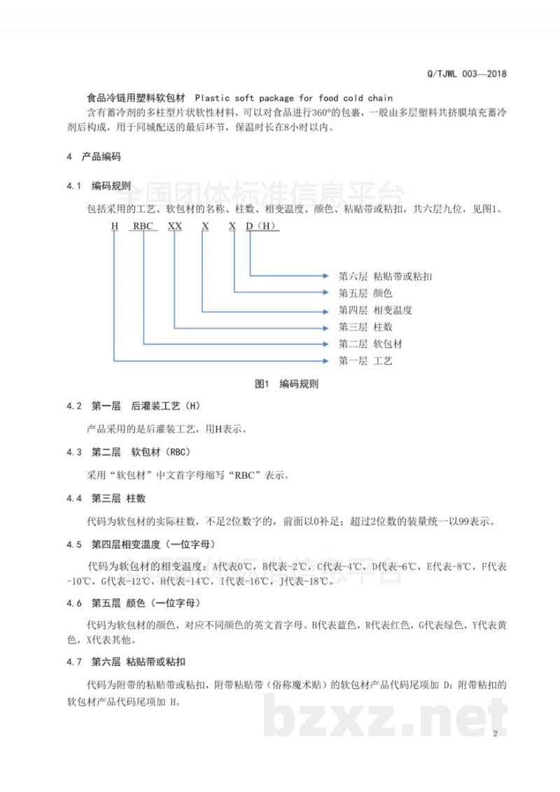 T/TJWL 003-2018食品冷链用塑料软包材 T/TJWL 003-2018食品冷链用塑料软包材