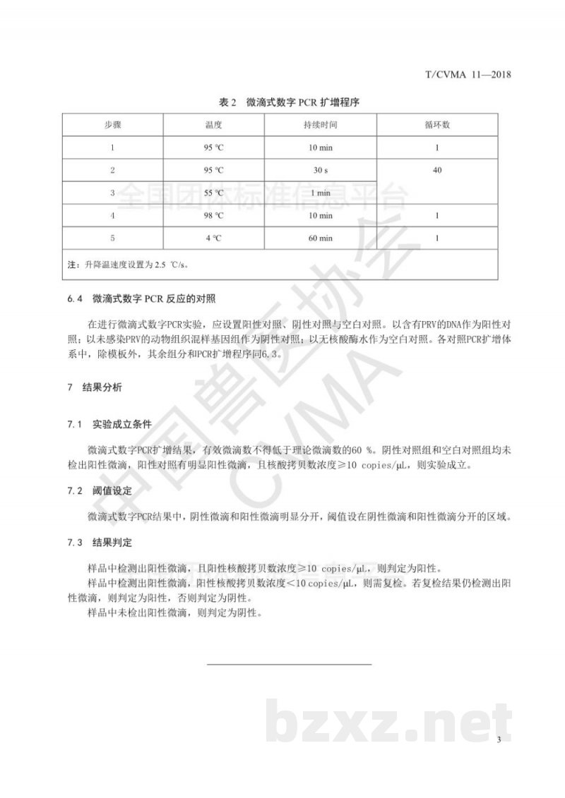 T/CVMA 11-2018伪狂犬病毒微滴式数字PCR检测方法 T/CVMA 11-2018伪狂犬病毒微滴式数字PCR检测方法