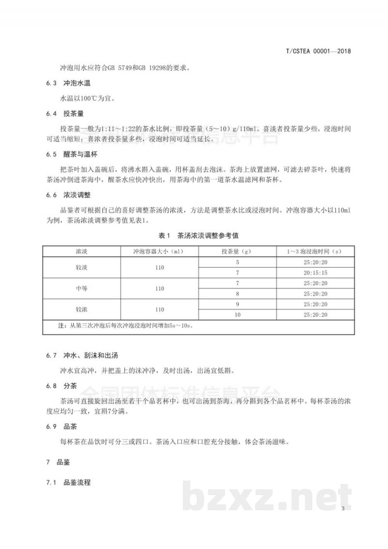 T/CSTEA 00001-2018白芽奇兰冲泡与品鉴方法 T/CSTEA 00001-2018白芽奇兰冲泡与品鉴方法
