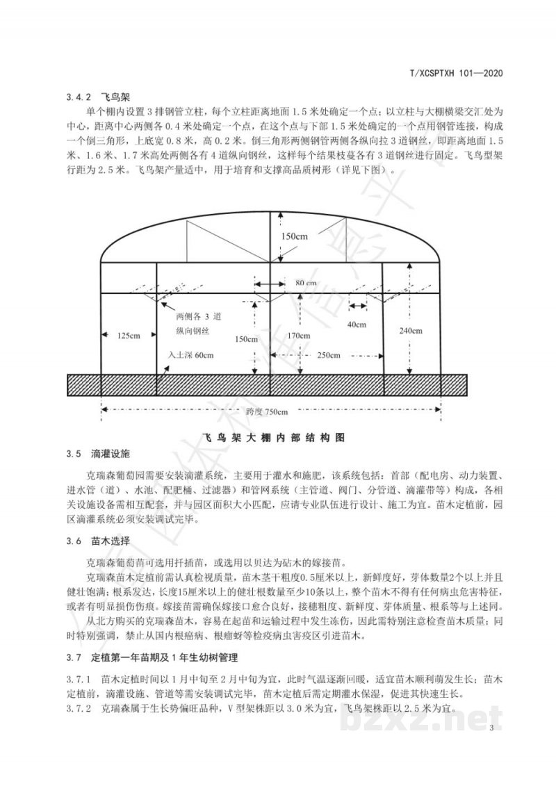 T/XCSPTXH 101-2020西昌市克瑞森葡萄种植技术规程 T/XCSPTXH 101-2020西昌市克瑞森葡萄种植技术规程