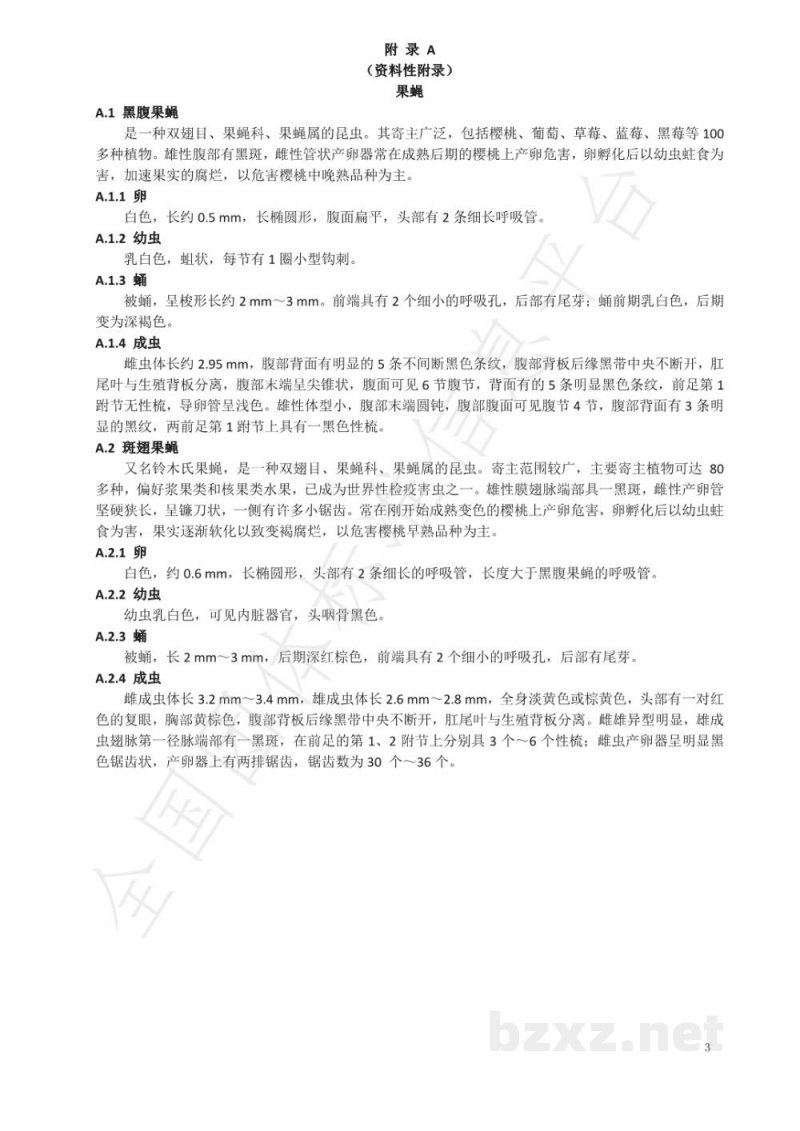 T/YTCA 010-2020烟台大樱桃果蝇防控技术规程