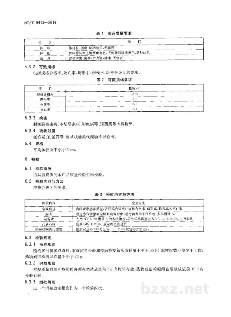 SC/T 9413-2014水生生物增殖放流技术规范大黄鱼 SC/T 9413-2014水生生物增殖放流技术规范大黄鱼