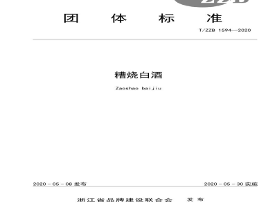 T/ZZB 1594-2020糟烧白酒