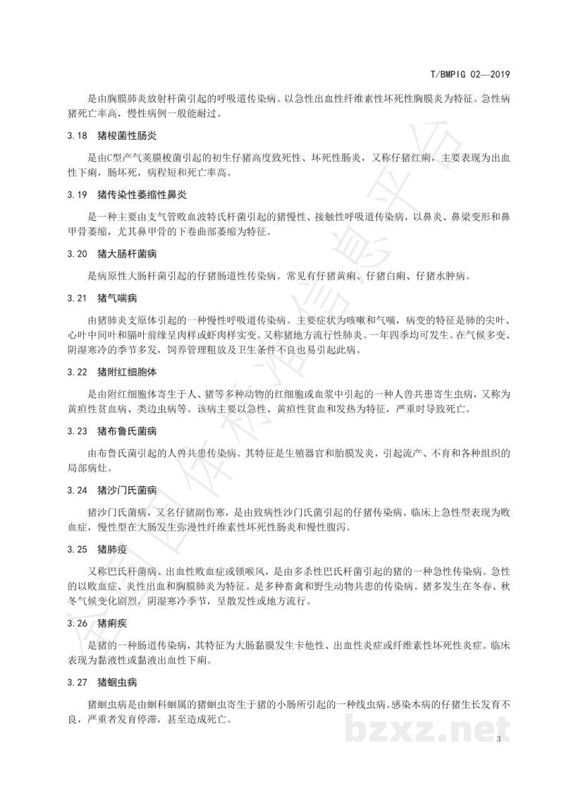 T/BMPIG 02-2019巴马香猪疫病防治规程