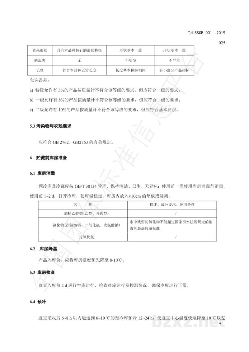 T/LSSGB 001-025-2019丽水山耕:豇豆贮运技术规程 T/LSSGB 001-025-2019丽水山耕:豇豆贮运技术规程