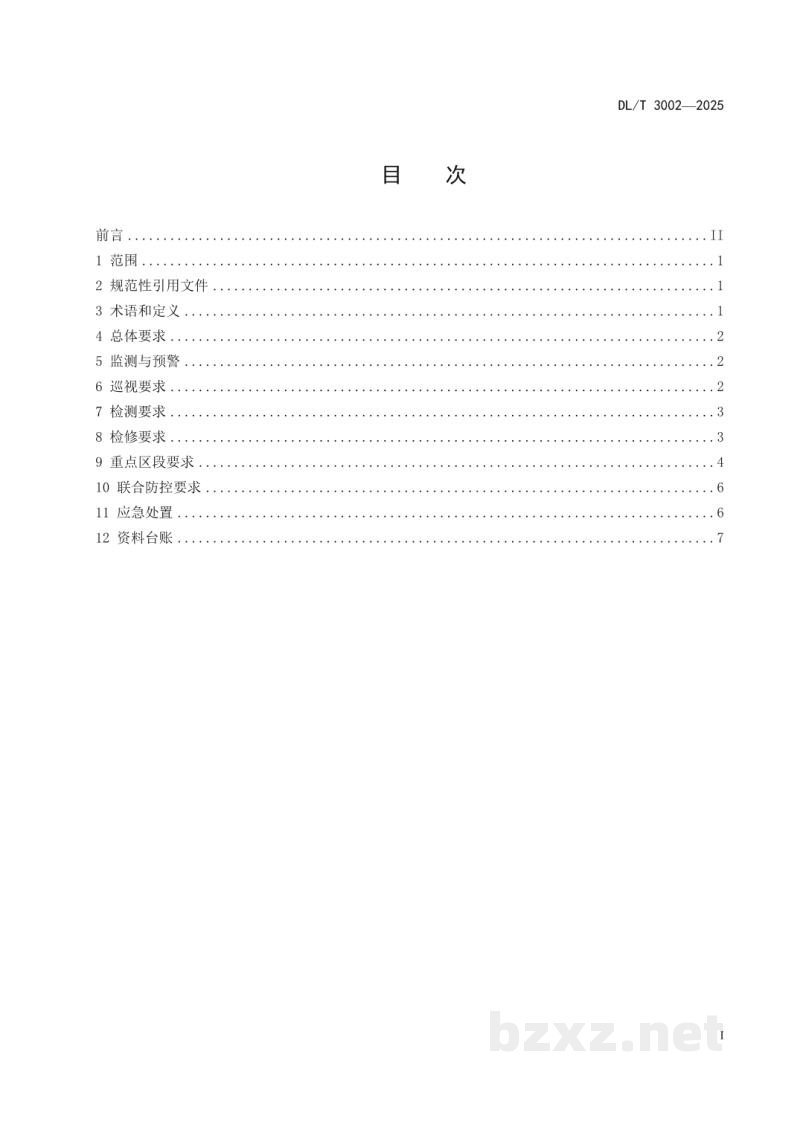 DL/T 3002—2025 特殊输电通道运维规程 DL/T 3002—2025 特殊输电通道运维规程