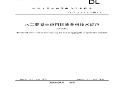 DL/T 5877—2024 水工混凝土应用钢渣骨料技术规范