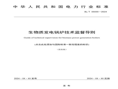 DL/T 2757—2024 生物质发电锅炉技术监督导则