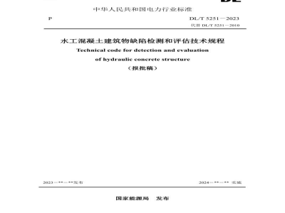 DL/T 5251—2024 水工混凝土建筑物缺陷检测和评估技术规程