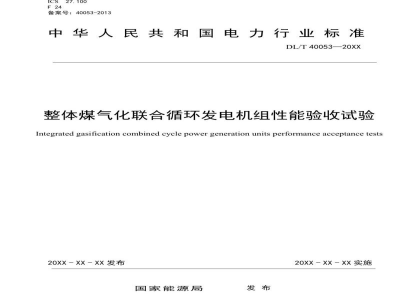 DL/T 1223—2023 整体煤气化联合循环发电机组性能验收试验