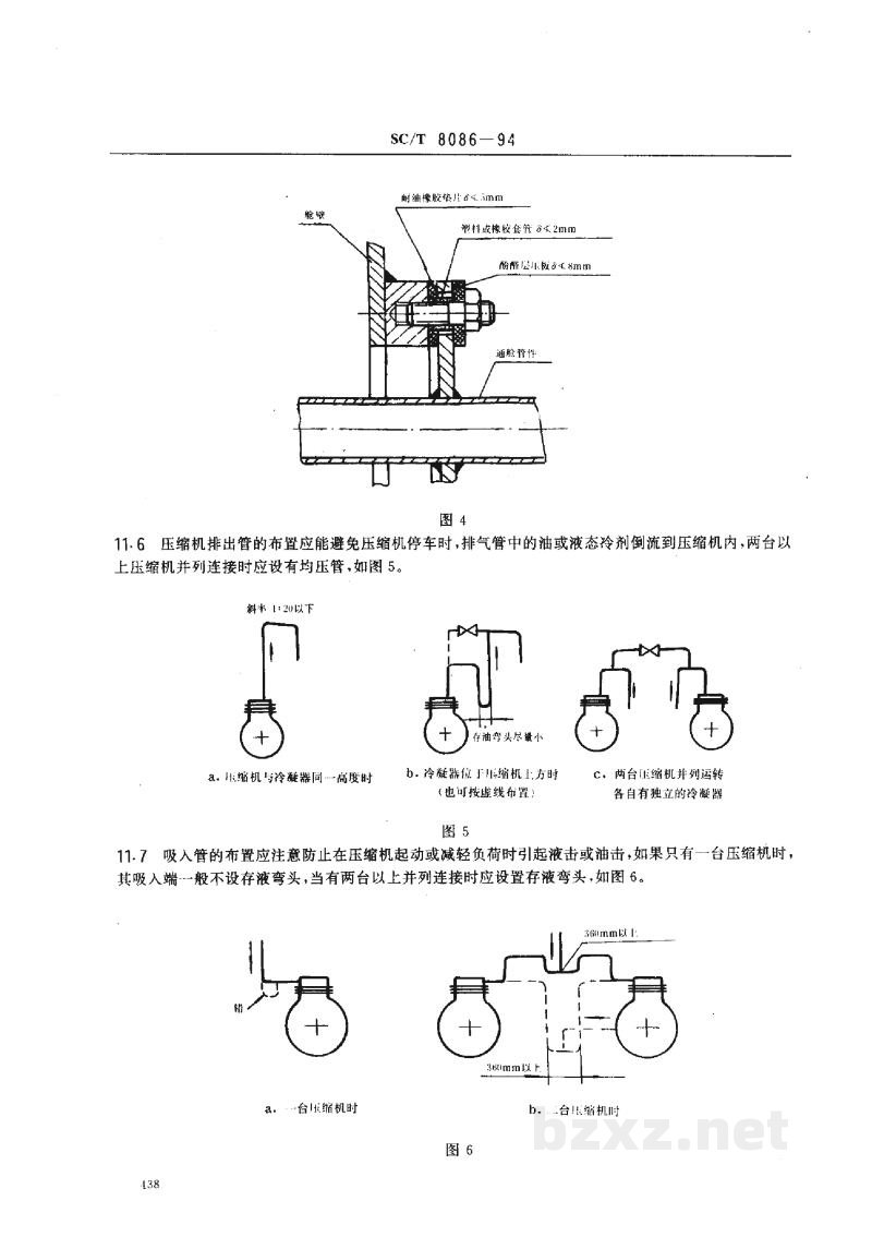 SC/T 8086-1994渔船制冷机组安装技术要求 SC/T 8086-1994渔船制冷机组安装技术要求