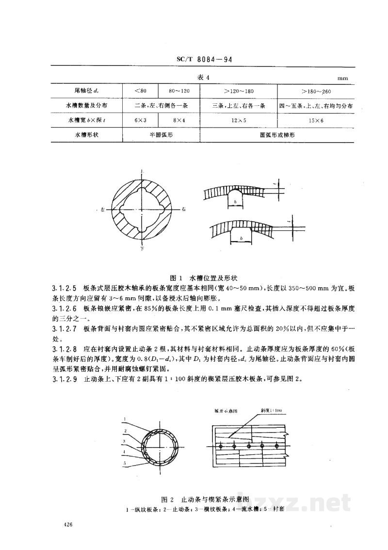 SC/T 8084-1994渔船轴系轴承及密封装置技术要求 SC/T 8084-1994渔船轴系轴承及密封装置技术要求