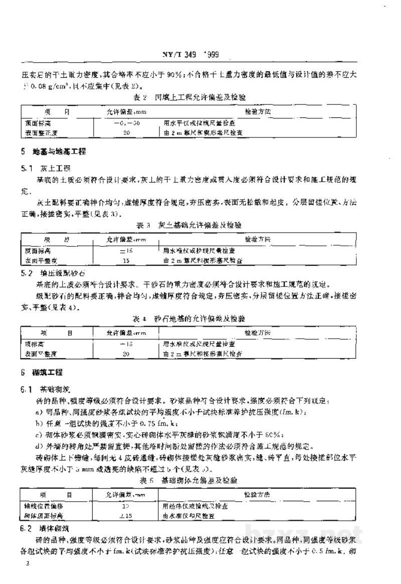 NY/T 349-1999节能烟叶初烤房质量检查验收标准 NY/T 349-1999节能烟叶初烤房质量检查验收标准