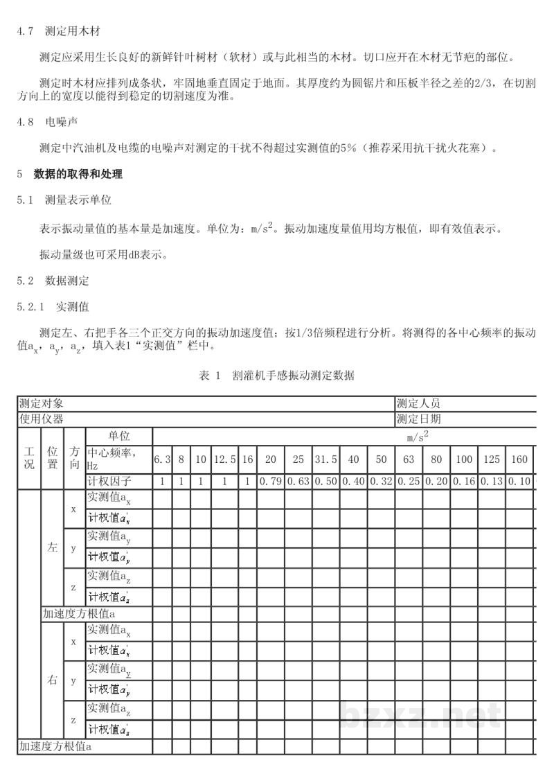 GB/T 14179-1993割灌机 手感振动测定方法 GB/T 14179-1993割灌机 手感振动测定方法