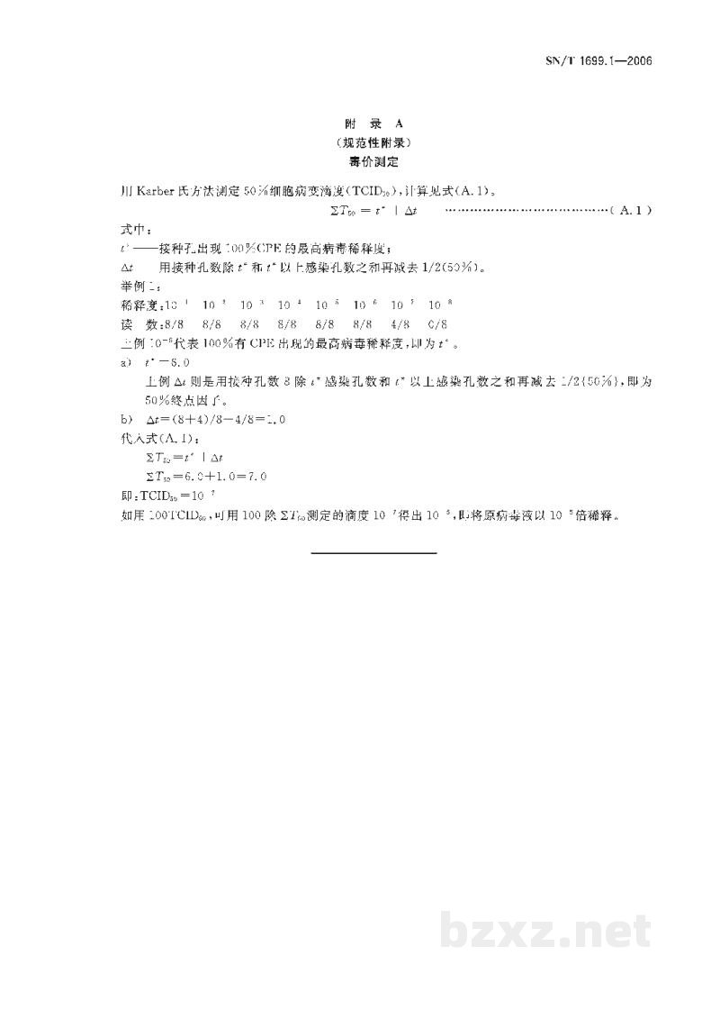 SN/T 1699.1-2006猪流行性腹泻微量血清中和试验操作规程 SN/T 1699.1-2006猪流行性腹泻微量血清中和试验操作规程