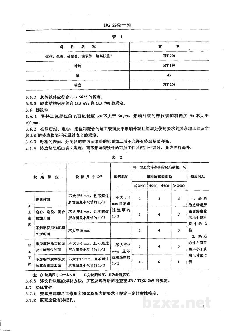 HG 2262-1992单级悬臂双作用液环式氯气泵技术条件 HG 2262-1992单级悬臂双作用液环式氯气泵技术条件