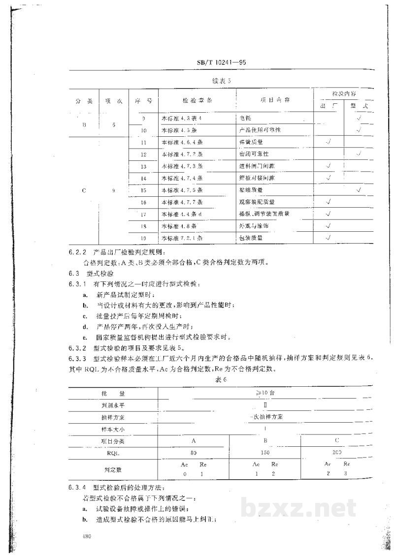 SB/T 10241-1995比重石机通用技术条件 SB/T 10241-1995比重石机通用技术条件