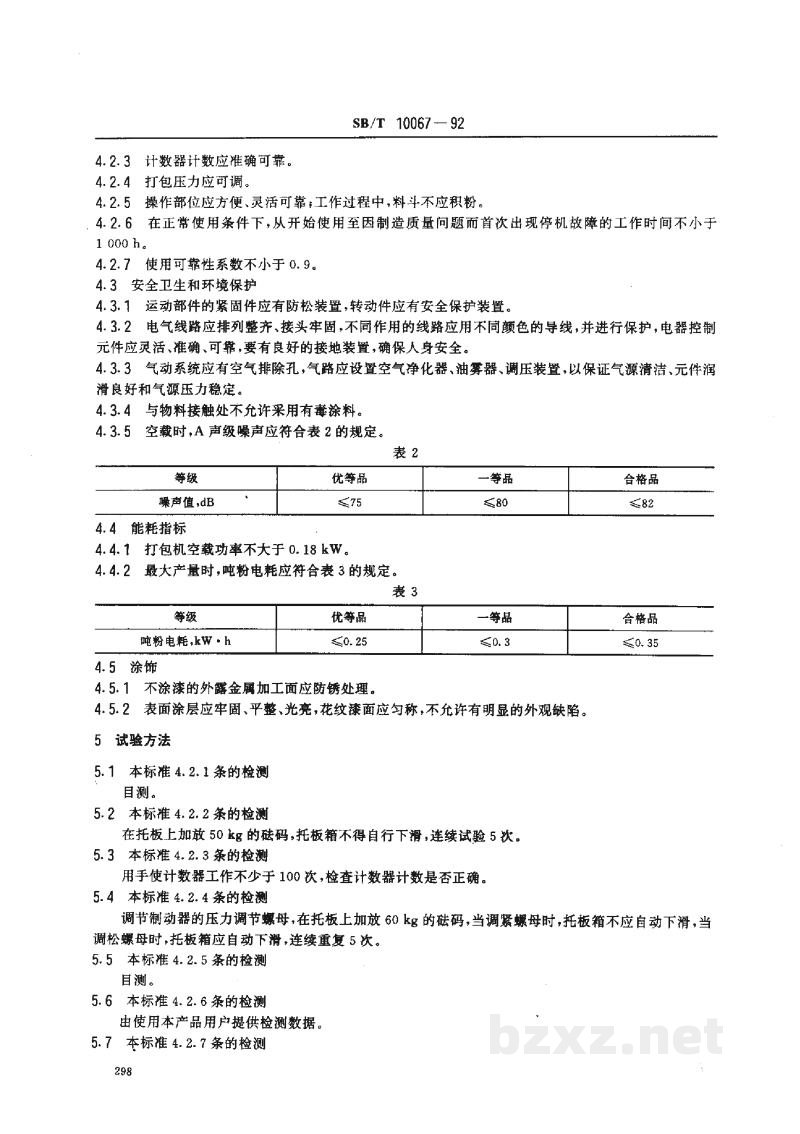SB/T 10067-1992螺旋打包机 SB/T 10067-1992螺旋打包机