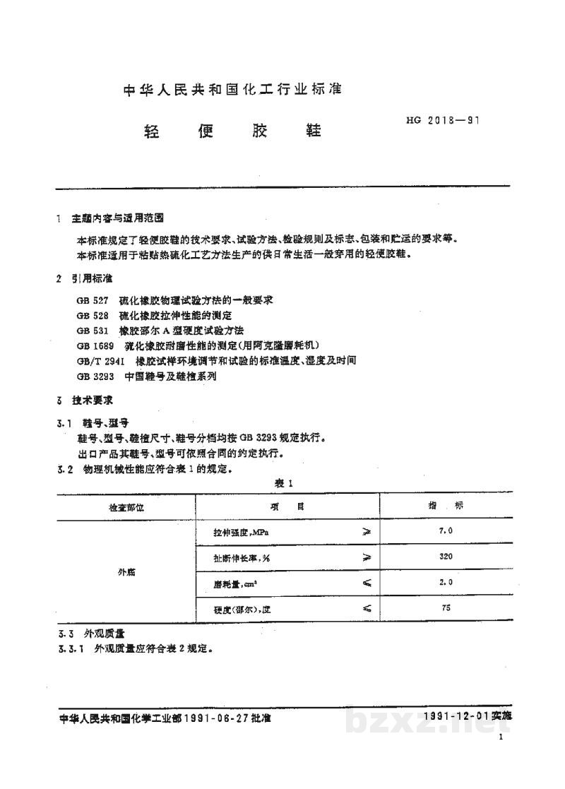HG 2018-1991轻便胶鞋 HG 2018-1991轻便胶鞋