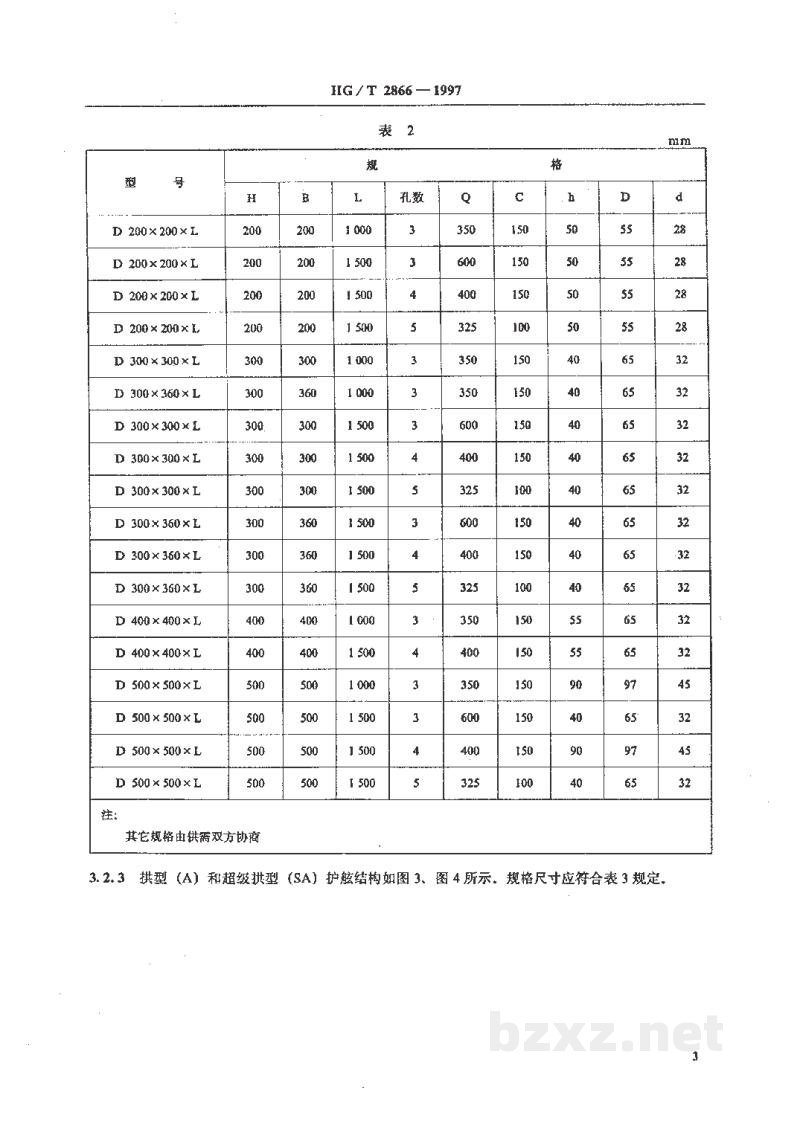 HG/T 2866-1997橡胶护舷 HG/T 2866-1997橡胶护舷