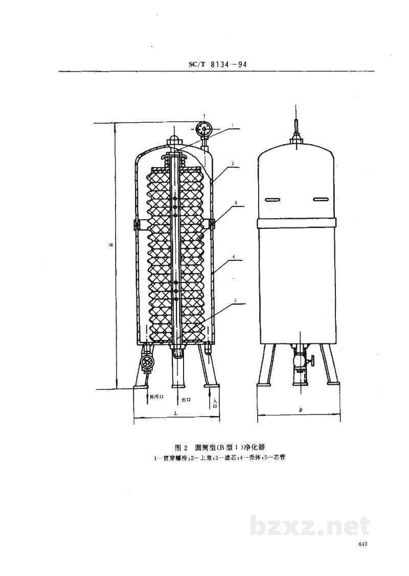 SC/T 8134-1994渔船柴油机润滑油净化器 SC/T 8134-1994渔船柴油机润滑油净化器