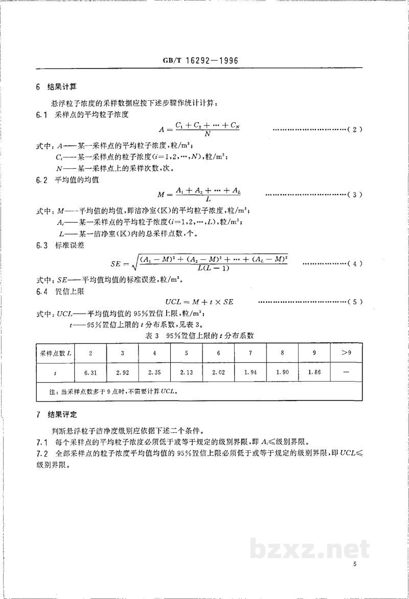 GB/T 16292-1996医药工业洁净室(区)悬浮粒子的测试方法 GB/T 16292-1996医药工业洁净室(区)悬浮粒子的测试方法