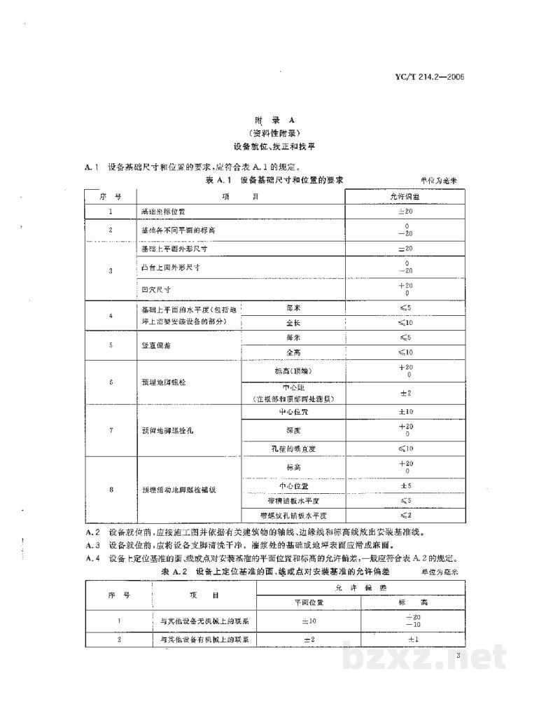 YC/T 214.2-2006烟草机械 二氧化碳膨胀叶丝生产线 第2部分:安装和试运行导则 YC/T 214.2-2006烟草机械 二氧化碳膨胀叶丝生产线 第2部分:安装和试运行导则