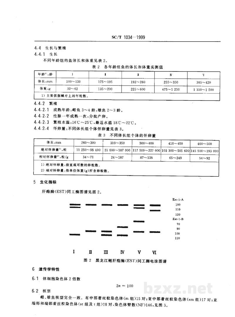 SC/T 1034-1999黑龙江鲤 SC/T 1034-1999黑龙江鲤