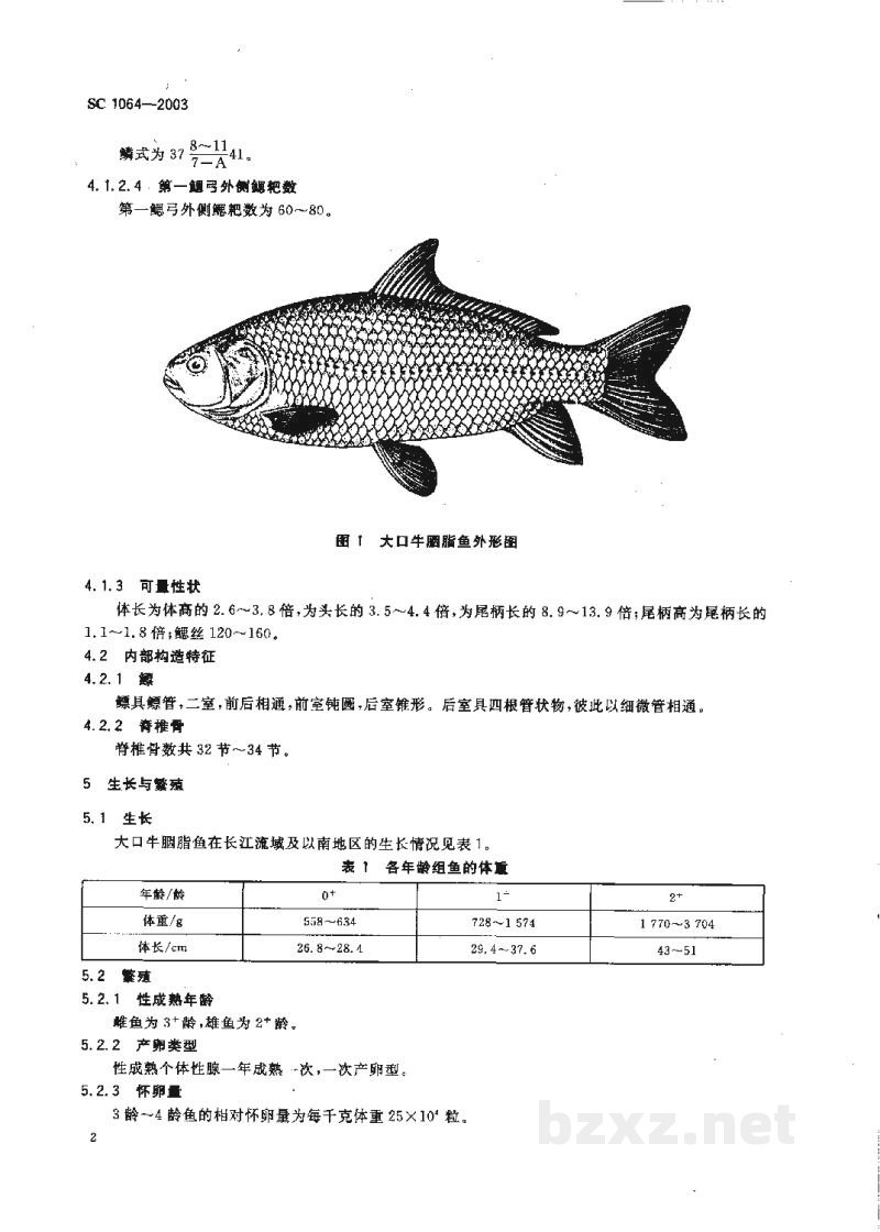 SC 1064-2003大口牛胭脂鱼 SC 1064-2003大口牛胭脂鱼