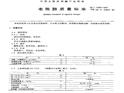 SB/T 10303-1999老陈醋质量标准