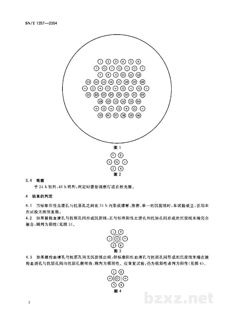 SN/T 1357-2004茨城病免疫琼脂扩散试验方法 SN/T 1357-2004茨城病免疫琼脂扩散试验方法