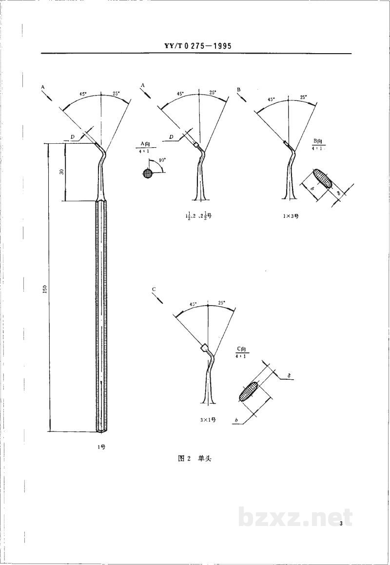 YY/T 0275-1995银汞合金充填器 YY/T 0275-1995银汞合金充填器