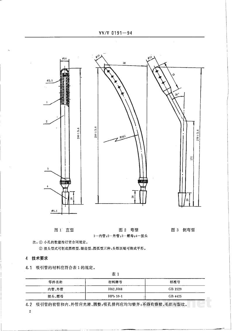YY/T 0191-1994腹腔吸引管
