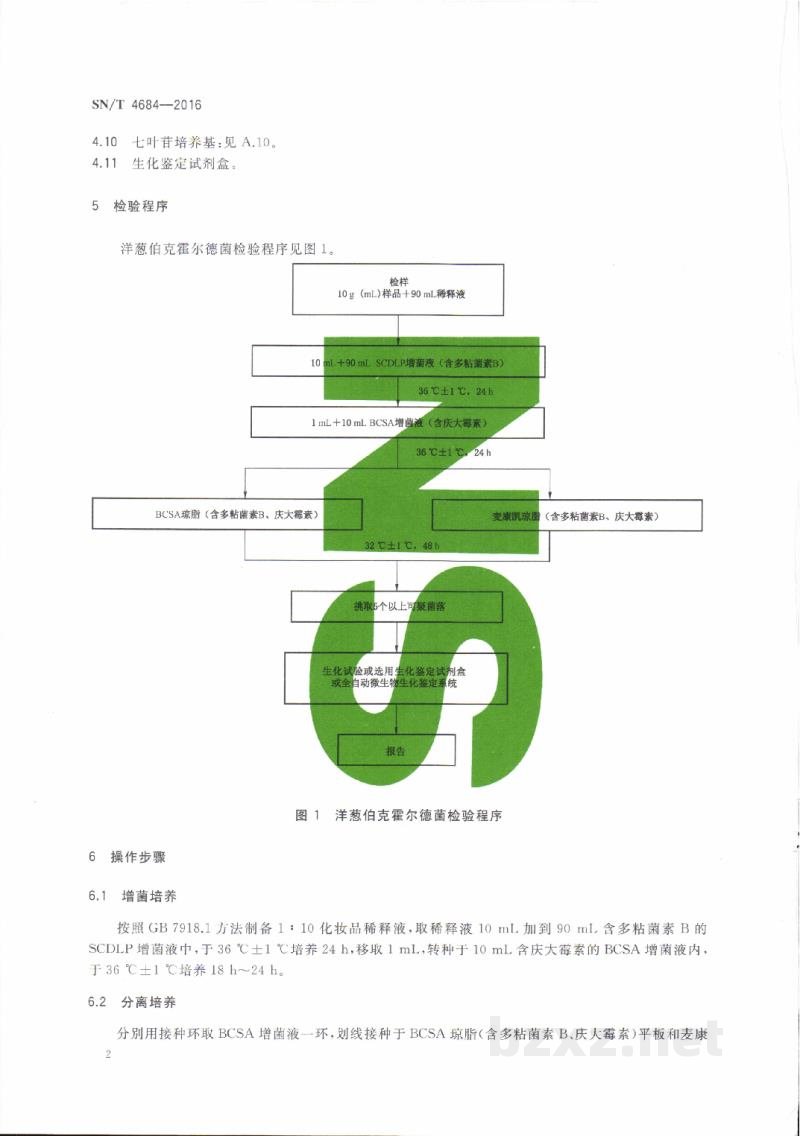 SN/T 4684-2016进出口化妆品中洋葱伯克霍尔德菌检验方法 SN/T 4684-2016进出口化妆品中洋葱伯克霍尔德菌检验方法