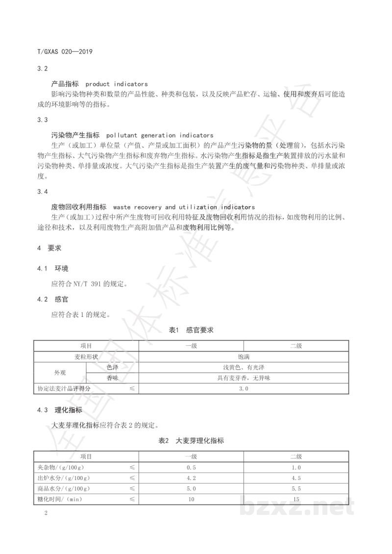 T/GXAS 020-2019啤酒绿色制造供应链商品 淡色麦芽 T/GXAS 020-2019啤酒绿色制造供应链商品 淡色麦芽