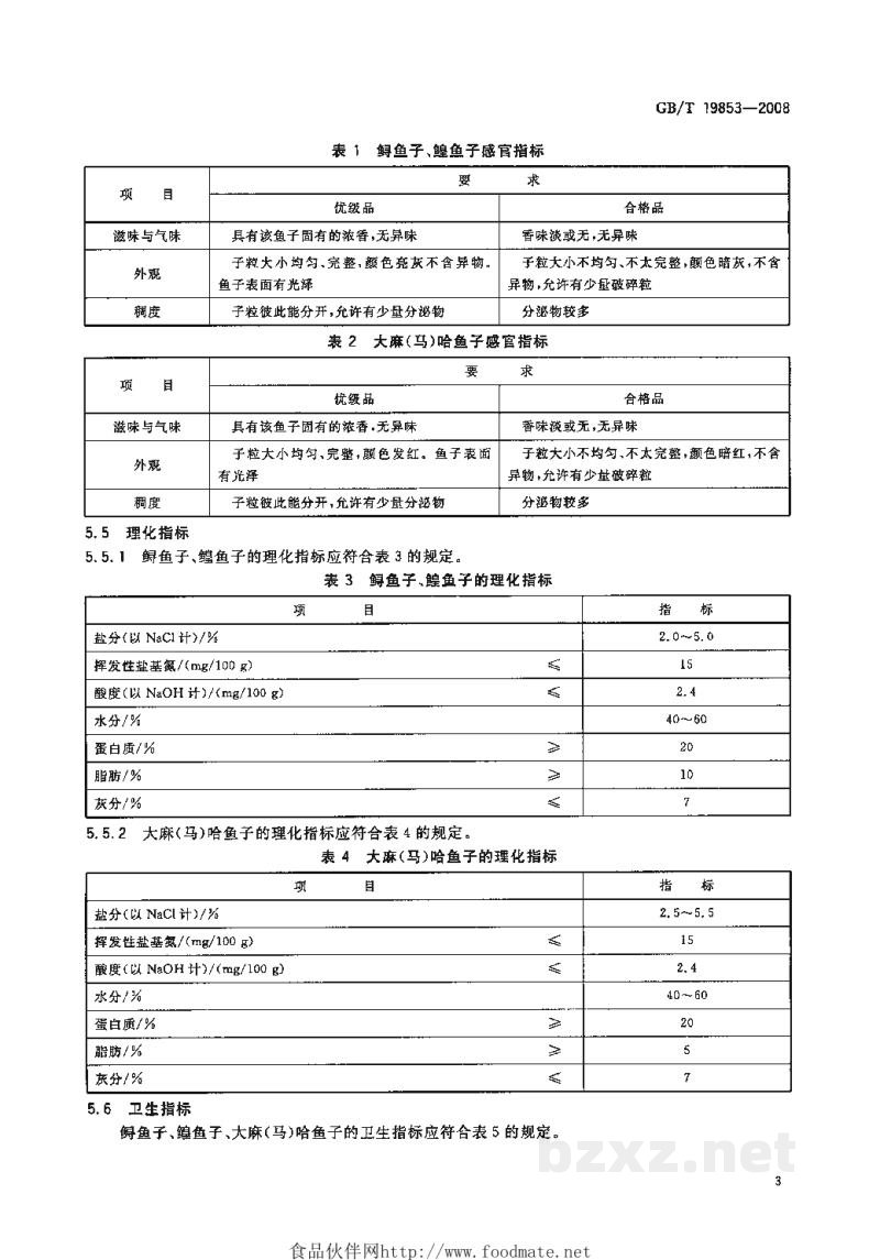 GB/T 19853-2008地理标志产品　抚远鲟鱼子、鳇鱼子、大麻(马)哈鱼子