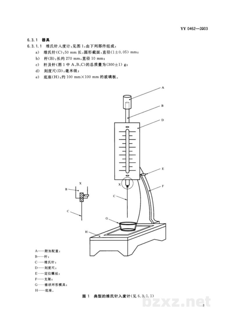 YY 0462-2003牙科石膏产品 YY 0462-2003牙科石膏产品